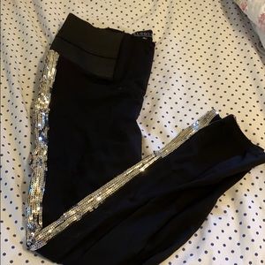 Side sequin leggings